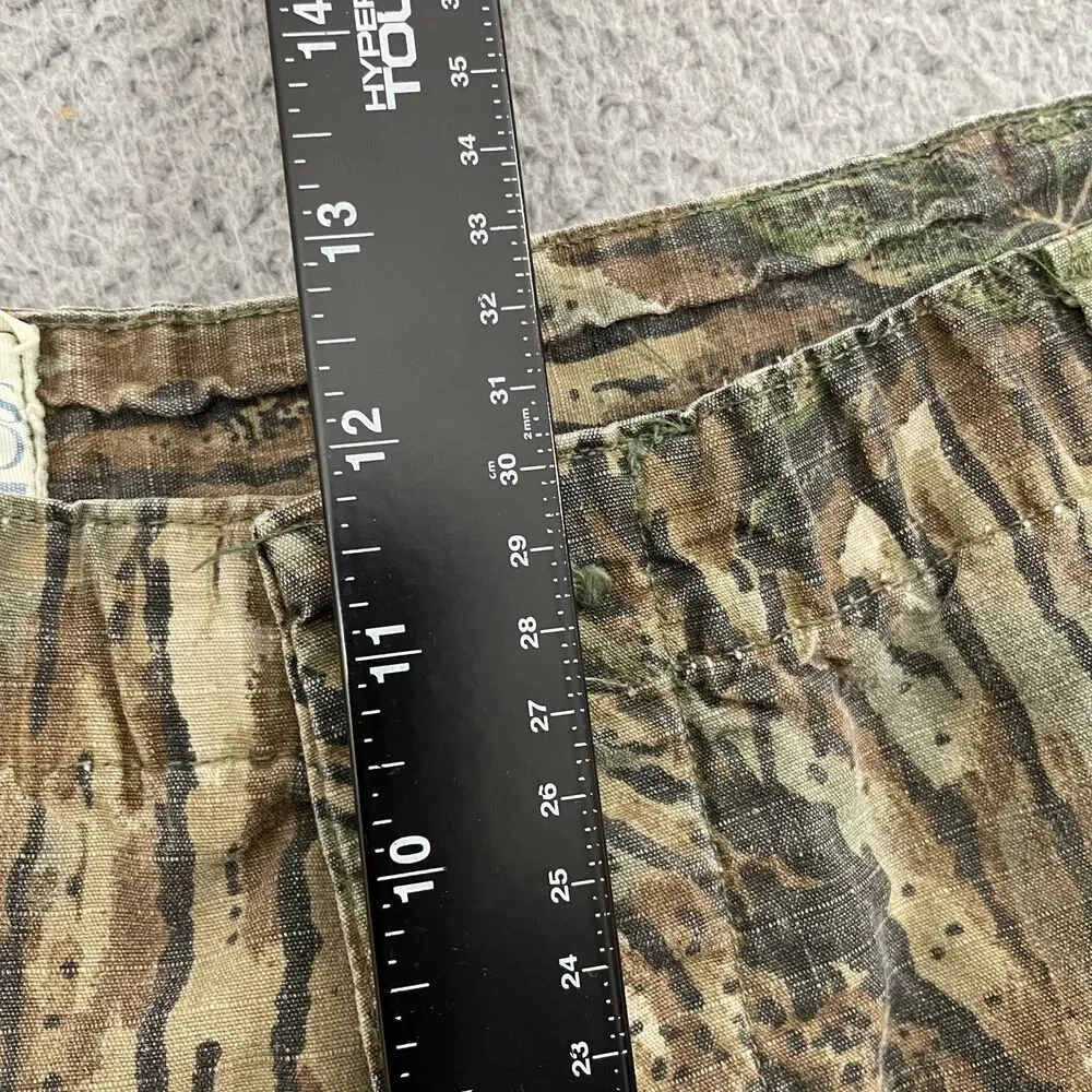 VTG Sports Afield Realtree Camo Pants Men XL Button Fly Tactical Hunting Cargo